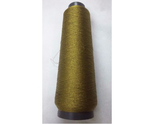 BLACK & DARK GOLD - VERY FINE Art Silk Twisted with Lurex - Neem Jari Zari - For Crochet Sewing Embroidery Knitting Jewelry DIY